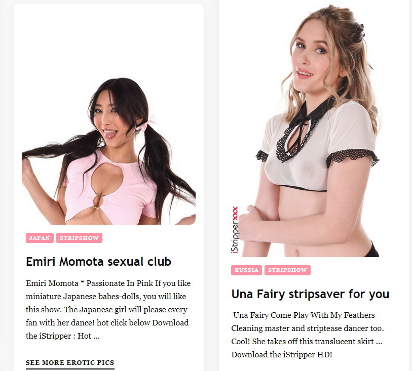 A collection of striptease