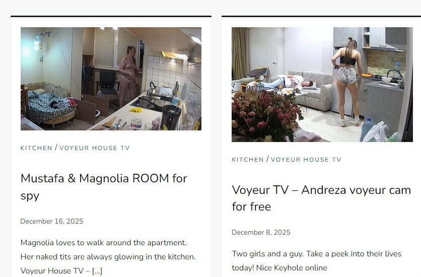 Voyeur TV blog for spy cam lover